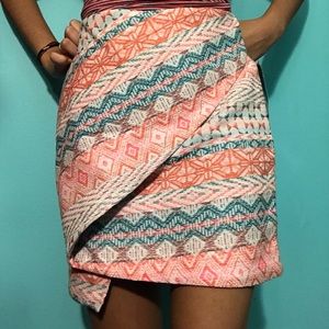 Pattern envelope skirt